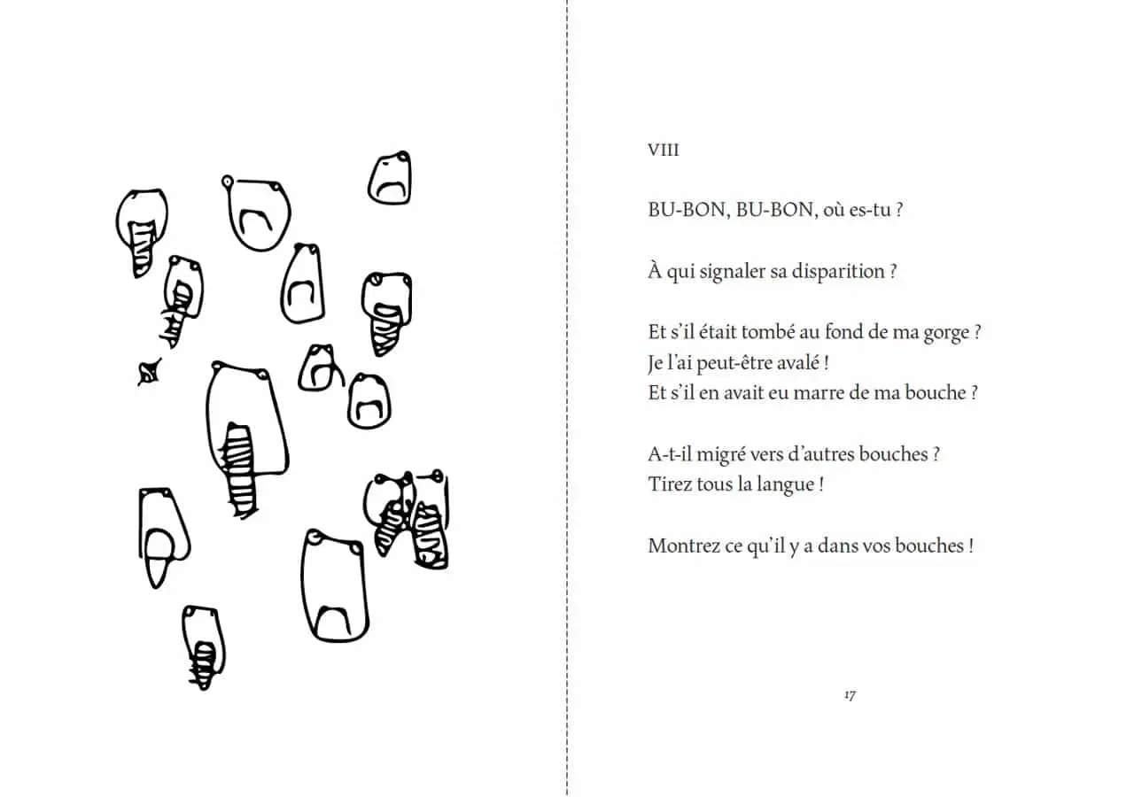 Florentine Rey, Parution du livre Le Bubon, pages 16-17