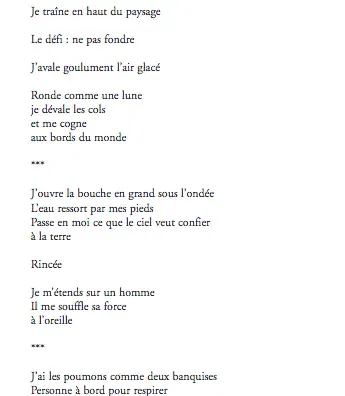 Nous, avec le poème comme seul courage - Climatique page 1