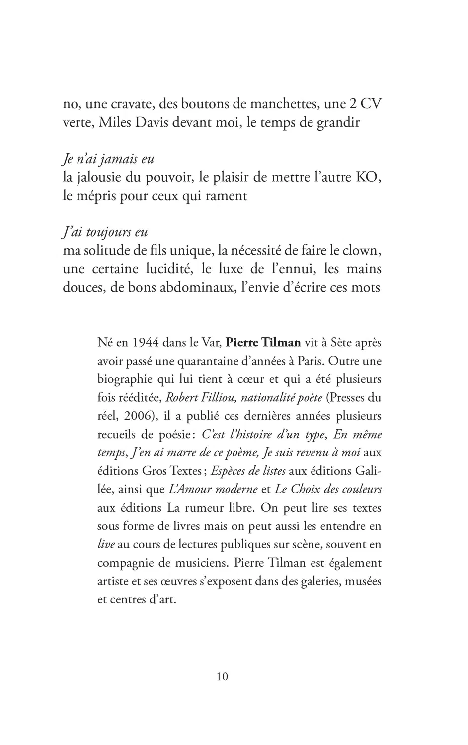 Extrait du recueil 