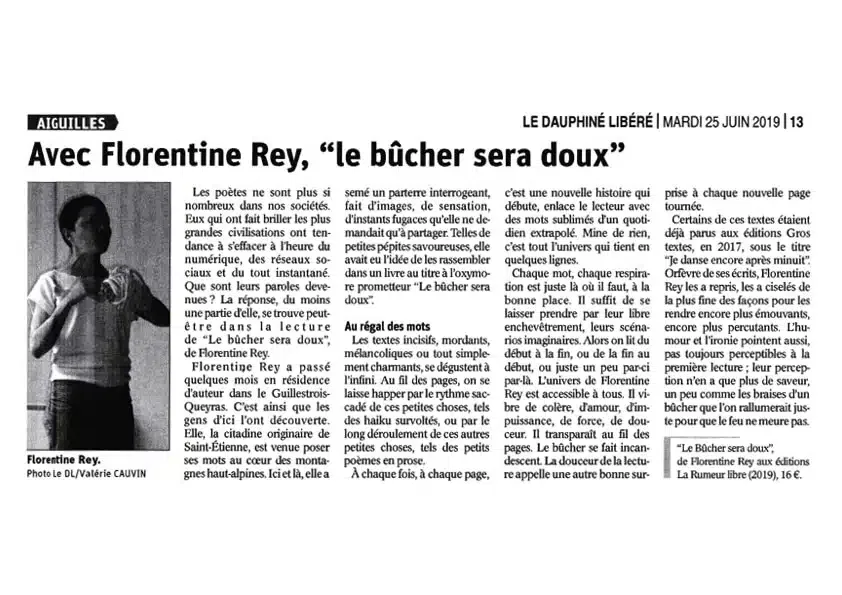 Avec Florentine Rey, 