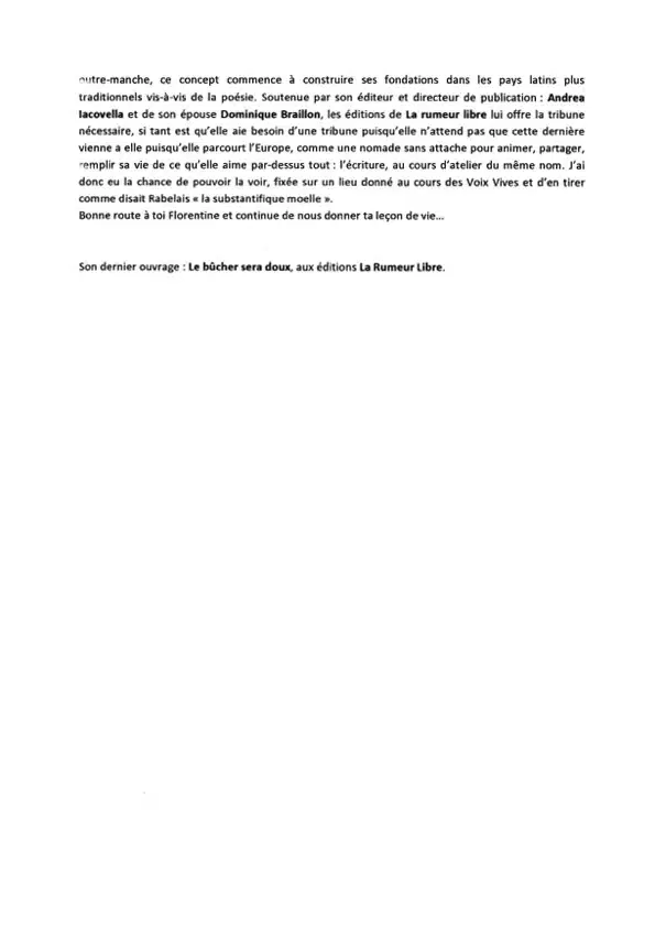 Une nouvelle poesie émerge… Article publié dans Le quotidien du pays de Thau le jeudi 25 juillet 2019