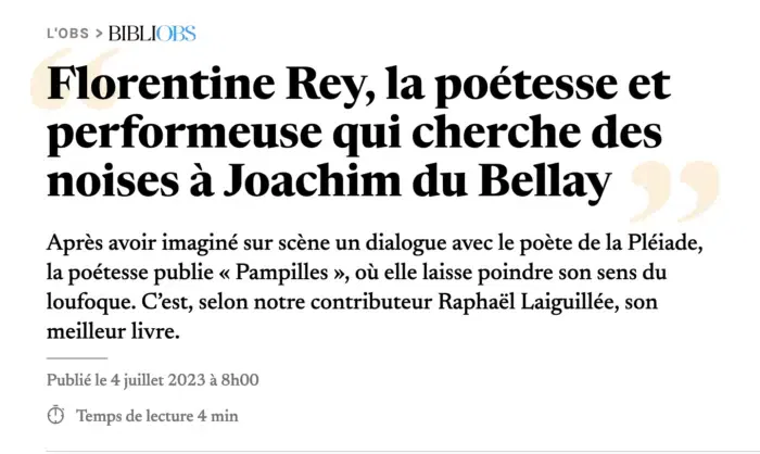 article Nouvel Obs - 4 juillet 2023