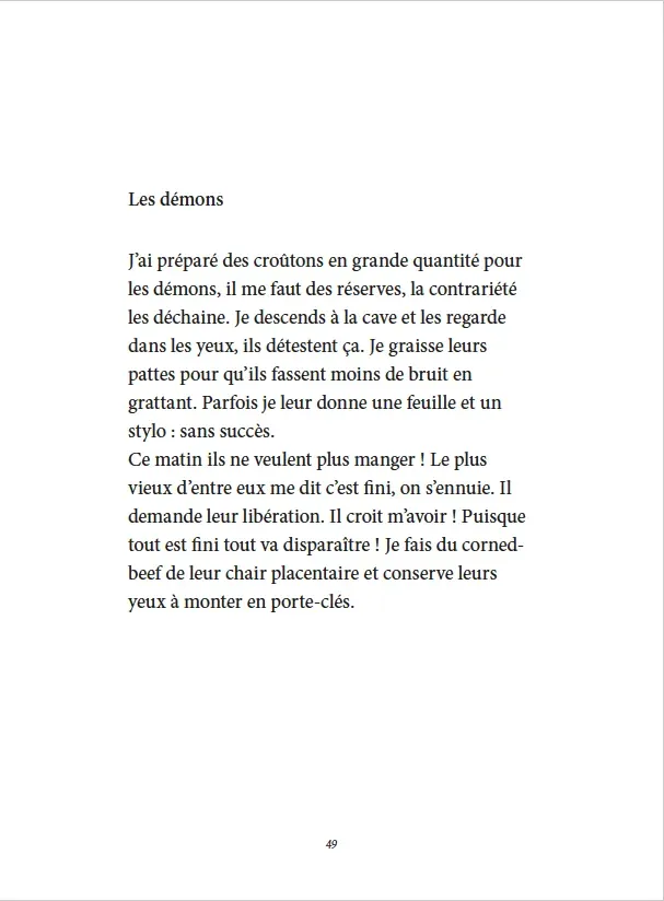 Je danse encore après minuit - Éditions Gros Textes - Les démons
