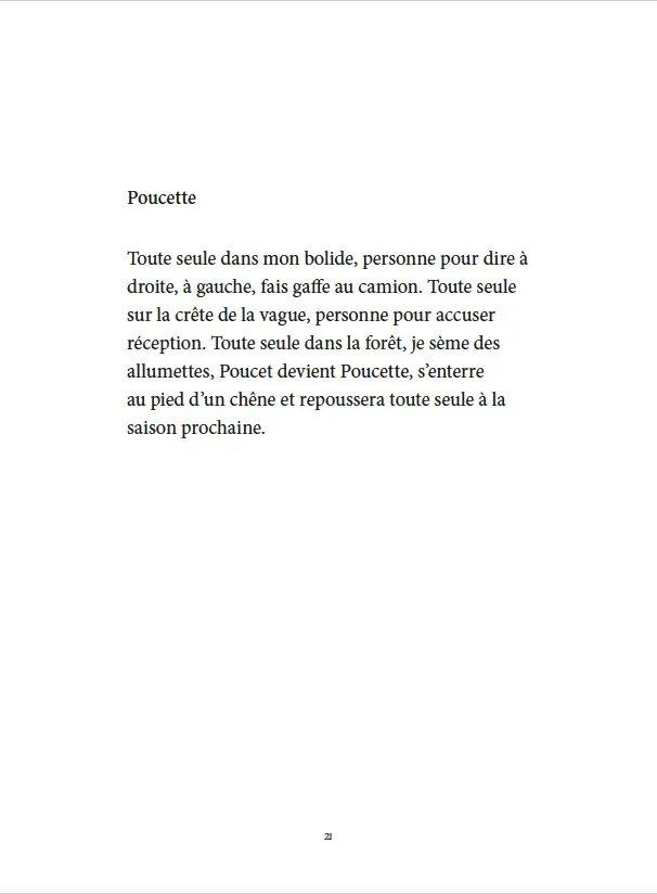 Je danse encore après minuit - Éditions Gros Textes - Poucette