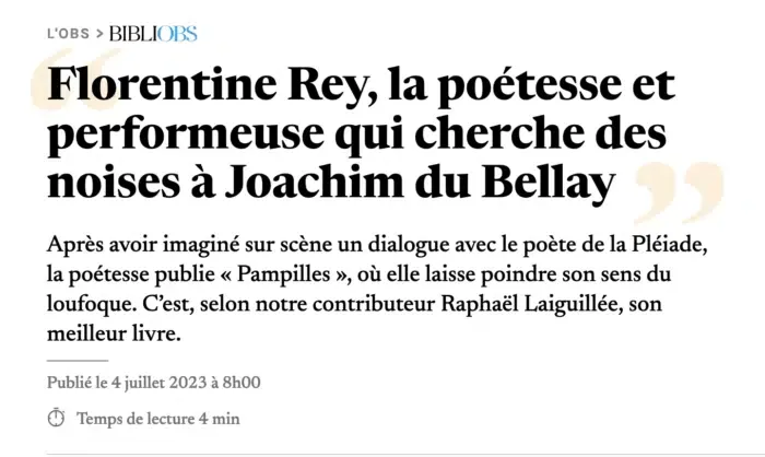 article Nouvel Obs - 4 juillet 2023